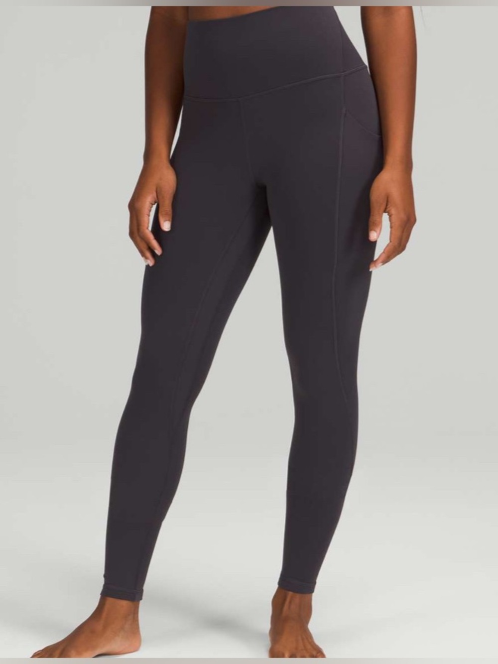 Lululemon Align High-Rise Pant with Pockets 28" in Black Granite
